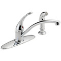 Kitchen Faucets | Delta B4410LF Foundations Single Handle Pull-Out Kitchen Faucet with Spray - Chrome image number 0