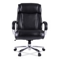 Alera ALEMS4419 Maxxis Series Big And Tall Leather Chair, Black/chrome image number 1