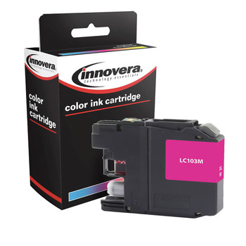 Innovera IVRLC103M Remanufactured 600-Page High-Yield Ink for Brother LC103M - Magenta