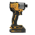 Dewalt DCF840C2 20V MAX Brushless Lithium-Ion 1/4 in. Cordless Impact Driver Kit with 2 Batteries (1.5 Ah) image number 5