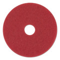 3M 5100 20 in. Low-Speed Buffer Floor Pads - Red (5-Piece/Carton) image number 2