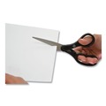 Westcott 15582 Kleenearth Basic Plastic Handle Scissors, Pointed Tip, 7-in Long, 2.8-in Cut Length, Black Straight Handle image number 2