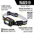 Klein Tools 56049 Lithium-Ion 260 Lumens Cordless Rechargeable LED Light Array Headlamp image number 1