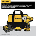 Dewalt DCF899P2 20V MAX XR Cordless Lithium-Ion 1/2 in. Brushless Detent Pin Impact Wrench with 2 Batteries image number 1
