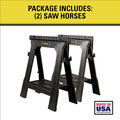 Bases and Stands | Stanley 060864R 2-Piece Portable 31 in. Folding Sawhorse Set image number 2