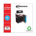 Ink & Toner | Innovera IVRCNCLI221C Remanufactured 535-Page Yield Ink for Canon CLI-221C (2947B001) - Cyan image number 1