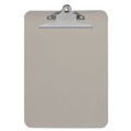 Universal UNV40306 9 in. x 12.5 in. Plastic Clipboard with 1 in. High Capacity Clip - Translucent Black image number 1