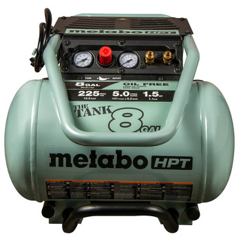 Metabo HPT EC1315SM 1.5 HP 8 Gallon Oil-Free Trolly Air Compressor