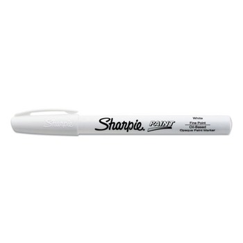 Sharpie 2107616 Fine Bullet Tip, Permanent Paint Marker - White (1 Dozen)