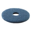 Cleaning and Janitorial Accessories | Boardwalk BWK4013BLU 13 in. Scrubbing Floor Pads - Blue (5-Piece/Carton) image number 1