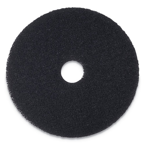 Cleaning and Janitorial Accessories | Boardwalk BWK4021BLA 21 in. Stripping Floor Pads - Black (5/Carton) image number 0