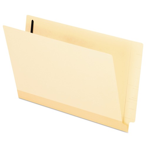 Pendaflex 13210 Laminated Straight End Tab 11 pt. Legal Size Folders with (1) Fastener - Manila (50/Box) image number 0