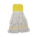 Memorial Day Sale | Boardwalk BWK501WH 5 in. Headband Cotton/Synthetic Super Loop Wet Mop Head - White, Small (12/Carton) image number 0