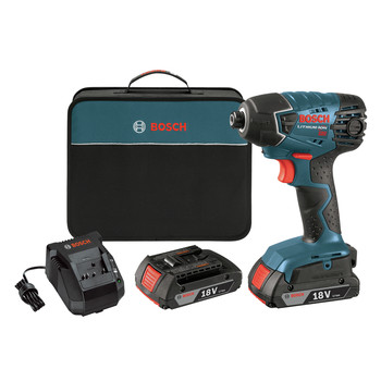 Factory Reconditioned Bosch 25618-02-RT 18V Lithium-Ion 1/4 in. Impact Driver with SlimPack Batteries