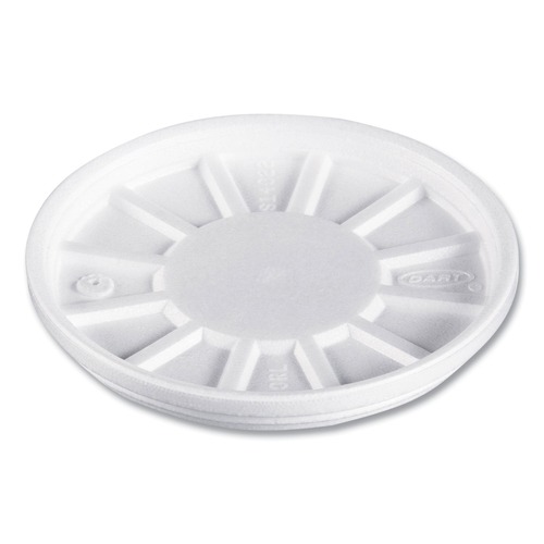 Just Launched | Dart 20RL Vented Foam Lids, Fits 6-32oz Cups, White (500/Carton) image number 0