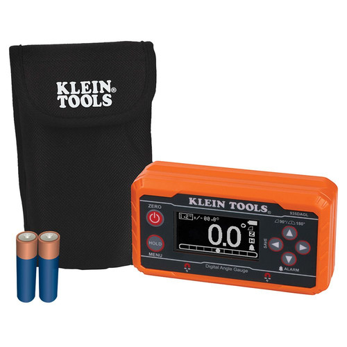 Klein Tools 935DAGL 4.57 in. x 1.36 in. x 2.48 in. Programmable Angles Digital Level with 2 Batteries (AA) image number 0
