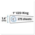 Friends and Family Sale - Save up to $60 off | Avery 09300 Durable 1 in. Capacity 11 in. x 8.5 in. 3 Ring View Binder with DuraHinge - Black image number 1