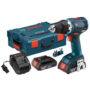 DRILL DRIVERS | Factory Reconditioned Bosch DDS182-02L-RT 18V Lithium-Ion Brushless Compact Tough 1/2 in. Cordless Drill Driver Kit with L-BOXX 2 Case (2 Ah)