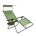 Bliss Hammock GFC-467WGB Bliss Hammock GFC-467WGB 360 lbs. Capacity 30 in. Zero Gravity Chair with Adjustable Sun-Shade - X-Large, Green Banana Leaf image number 1