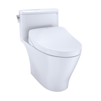 TOTO MW6423056CEFG#01 WASHLETplus Nexus 1-Piece Elongated 1.28 GPF Toilet with S550e Bidet Seat (Cotton White)