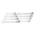 GearWrench 86758 10-Piece 90-Tooth 12 Point SAE Flex Head Combination Ratcheting Wrench Set image number 1