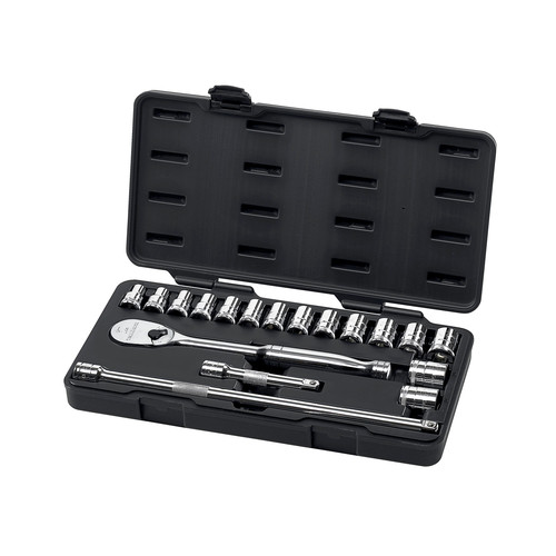 KD Tools 80708 18-Piece 1/2 in. Drive Metric 6 point Socket Set image number 0