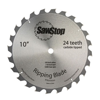 PRODUCTS | SawStop BTS-R-24ATB 10 in. 24 Tooth Ripping Table Saw Blade