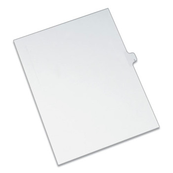 Avery 82174 Preprinted Legal Exhibit 26-Tab 'L' Label 11 in. x 8.5 in. Side Tab Index Dividers - White (25-Piece/Pack)