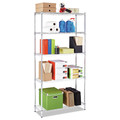 Alera ALESW853614SR Residential Wire Shelving Five-Shelf 36w x 14d x 72h Silver image number 1