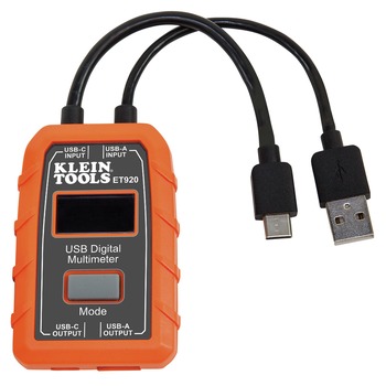 ELECTRICAL TOOLS | Klein Tools ET920 USB-A and USB-C Digital Meter