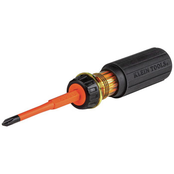 SCREWDRIVERS | Klein Tools 32293 Flip-Blade 2-in-1 #2 Phillips Bit / 1/4 in. Slotted Bit Insulated Screwdriver