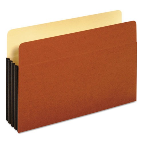 Pendaflex 64264 3.5 in. Expansion File Pocket with Tyvek - Legal Size, Redrope (10/Box) image number 0