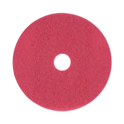 New Arrivals | Boardwalk BWK4019RED 19 in. dia. Buffing Floor Pads - Red (5/Carton) image number 0