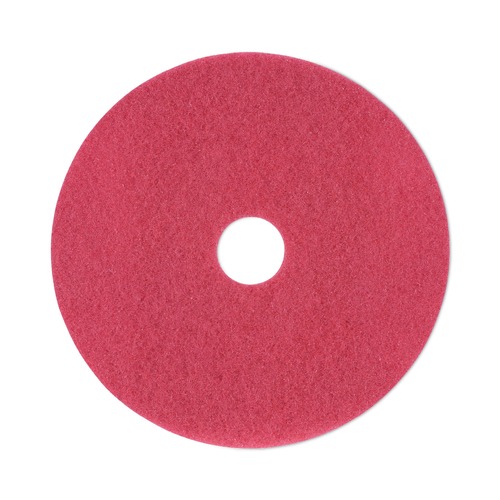 New Arrivals | Boardwalk BWK4019RED 19 in. dia. Buffing Floor Pads - Red (5/Carton) image number 0