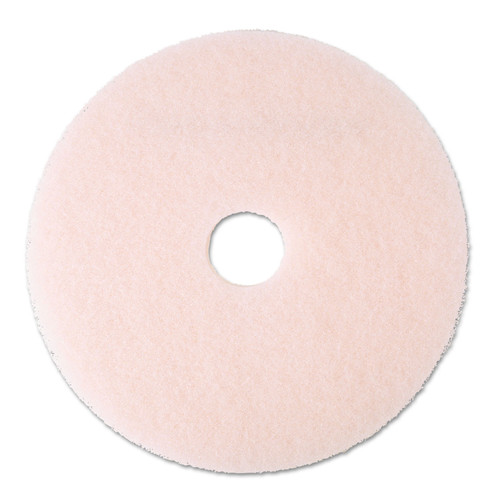 Cleaning & Janitorial Supplies | 3M 3600 20 in. Eraser Burnish Floor Pads - Pink (5-Piece/Carton) image number 0