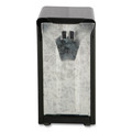 New Arrivals | San Jamar H900BK 3-3/4 in. x 4 in. x 7-1/2 in. Capacity: 150, Tall Fold, Tabletop Napkin Dispenser - Black image number 1