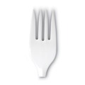 Dixie PFM21 Mediumweight Plastic Cutlery Forks - White (1000/Carton) image number 1