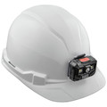 Hard Hats | Klein Tools 60107RL Non-Vented Cap Style Hard Hat with Rechargeable Headlamp - White image number 2