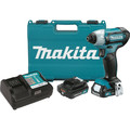 Impact Drivers | Factory Reconditioned Makita DT03R1-R 12V max CXT Brushed Lithium-Ion 1/4 in. Cordless Impact Driver Kit with 2 Batteries (2 Ah) image number 0