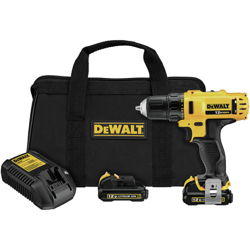 Dewalt Dcd710s2 12v Max Lithium Ion 3 8 In Cordless Drill Driver Kit With Keyless Chuck 1 5 Ah Tyler Tool
