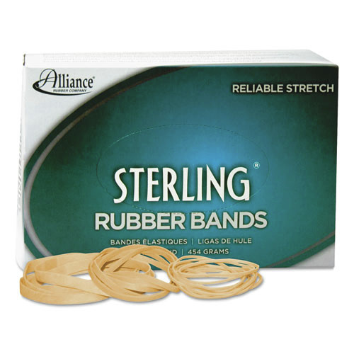 Alliance 24085 0.03 in. Gauge, Sterling Rubber Bands - Size 8, Crepe (7100-Piece/Box) image number 0