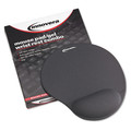 Innovera IVR50449 10-3/8 in. x 8-7/8 in. Nonskid Base Mouse Pad with Gel Wrist Pad - Gray image number 1