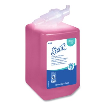 Scott 91552 1000 mL Bottle Light Floral Scent Pro Foam Skin Cleanser with Moisturizers