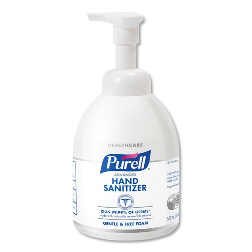 Hand Sanitizers | PURELL 5791-04 535 mL Bottle Green Certified Advanced Instant Foam Hand Sanitizer (4/Carton) image number 0
