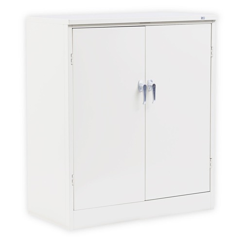 Alera ALECM4218PY 36 in. x 42 in. x 18 in. Assembled Storage Cabinet with Adjustable Shelves - Putty image number 0