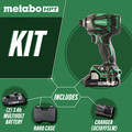 Factory Reconditioned Metabo HPT WH18DBDL2M 18V Brushless Lithium-Ion 1/4 in. Cordless Triple Hammer Impact Driver Kit (3 Ah) image number 1