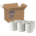 Scott 01005 Essential Recycled 1.5 in. Core 8 in. x 1000 ft. Hard Roll Paper Towels - White (6 Rolls/Carton) image number 1