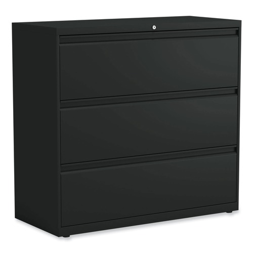 New Arrivals | Alera 25505 Three-Drawer Lateral File Cabinet - Black image number 0