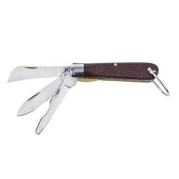 Klein Tools 1550-6 3 Blade Pocket Knife with Screwdriver