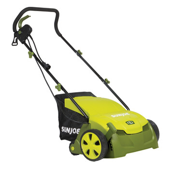 PRODUCTS | Sun Joe AJ801E 13 in. 12 Amp Electric Scarifier/Lawn Dethatcher with Collection Bag